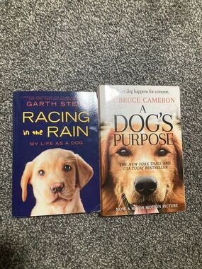 A Dog's Purpose & Racing in the Rain Book Set - Brown & Blue Covers